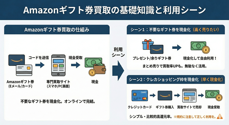 Amazonギフト券買取とは?利用シーンと基礎知識
