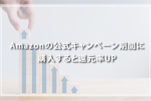 Amazonの公式キャンペーン期間に購入すると還元率UP